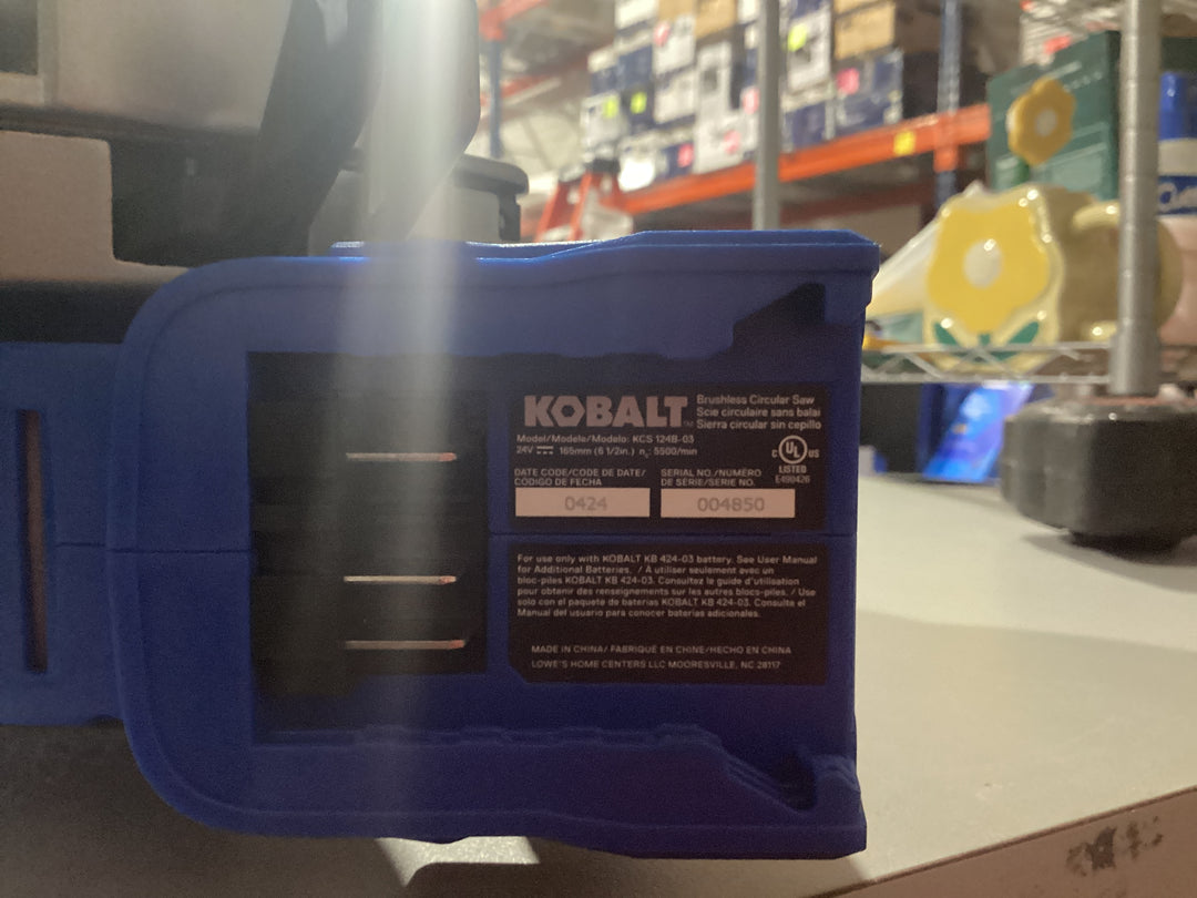 Kobalt 24-volt 6-1/2-in Brushless Cordless Circular saw (used) (bare tool )
