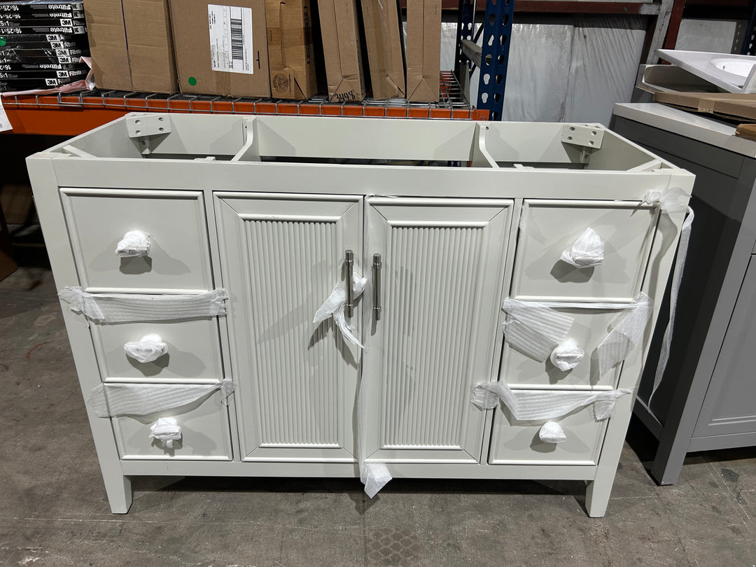 Style Selections Alaia 48-in Muse Gray Undermount Single Sink Bathroom Vanity (NO TOP) (OPEN BOX)