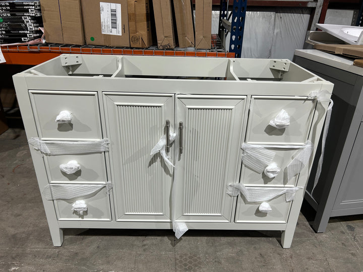 Style Selections Alaia 48-in Muse Gray Undermount Single Sink Bathroom Vanity (NO TOP) (OPEN BOX)