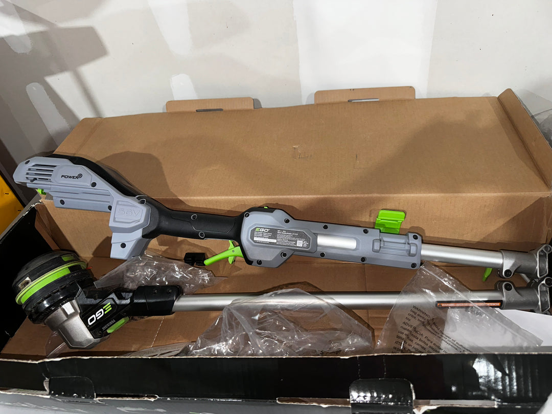 EGO POWERLOAD 56-volt 15-in Split Shaft Battery String Trimmer 2.5 Ah (Battery and Charger Included) (USED)