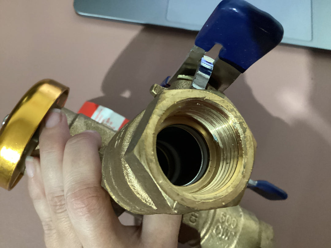 Interruptor de vacío de bronce Febco de 3/4 pulg. FPT pulg. x 3/4 pulg. FPT pulg. (USADO) 
