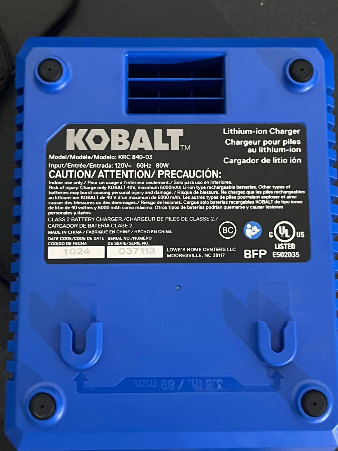 Kit combinado de recortadora de hilo y soplador de hojas inalámbrico Kobalt Gen4 de 40 voltios y 4 Ah (batería y cargador incluidos) (USADO)