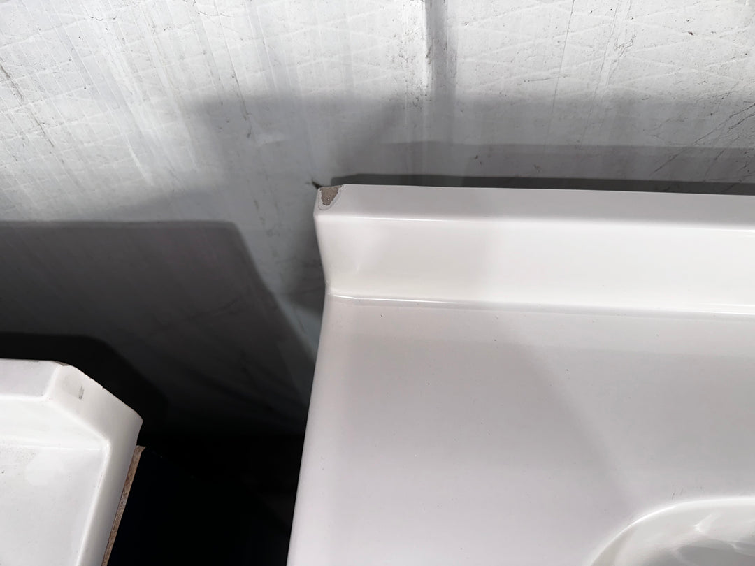 Project Source Dover 24-in Navy Blue Single Sink Bathroom Vanity with White Cultured Marble Top (Damaged)