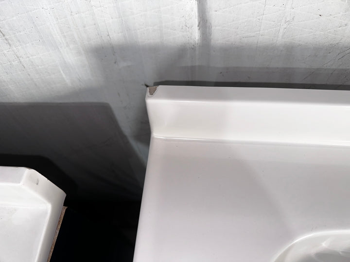 Project Source Dover 24-in Navy Blue Single Sink Bathroom Vanity with White Cultured Marble Top (Damaged)