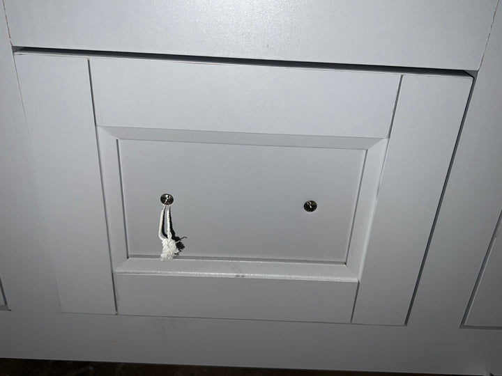 Style Selections Lowry 61-in Light Gray Double Sink Bathroom Vanity with White Acrylic Top (OPEN BOX)