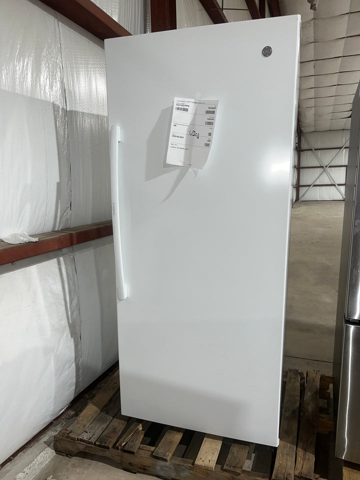 GE Garage Ready 21.3 cu. Ft. Frost Free Defrost Upright Freezer in White