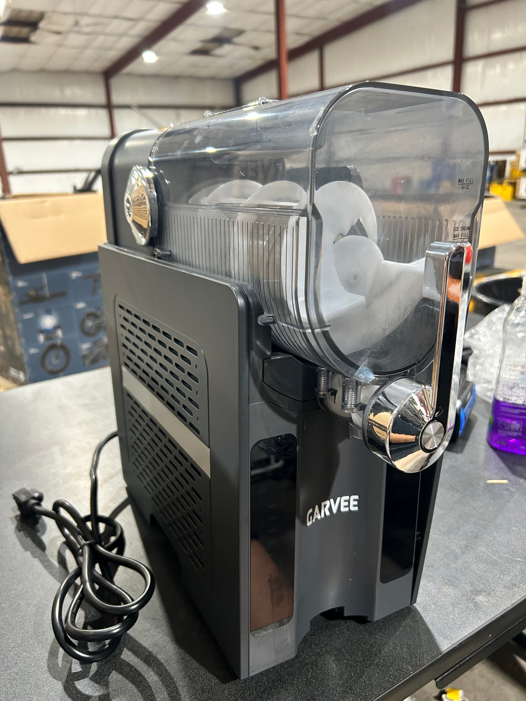 GARVEE Slushie Machine for Home No Ice Needed, Frozen Drink Maker with LED Display (damaged)