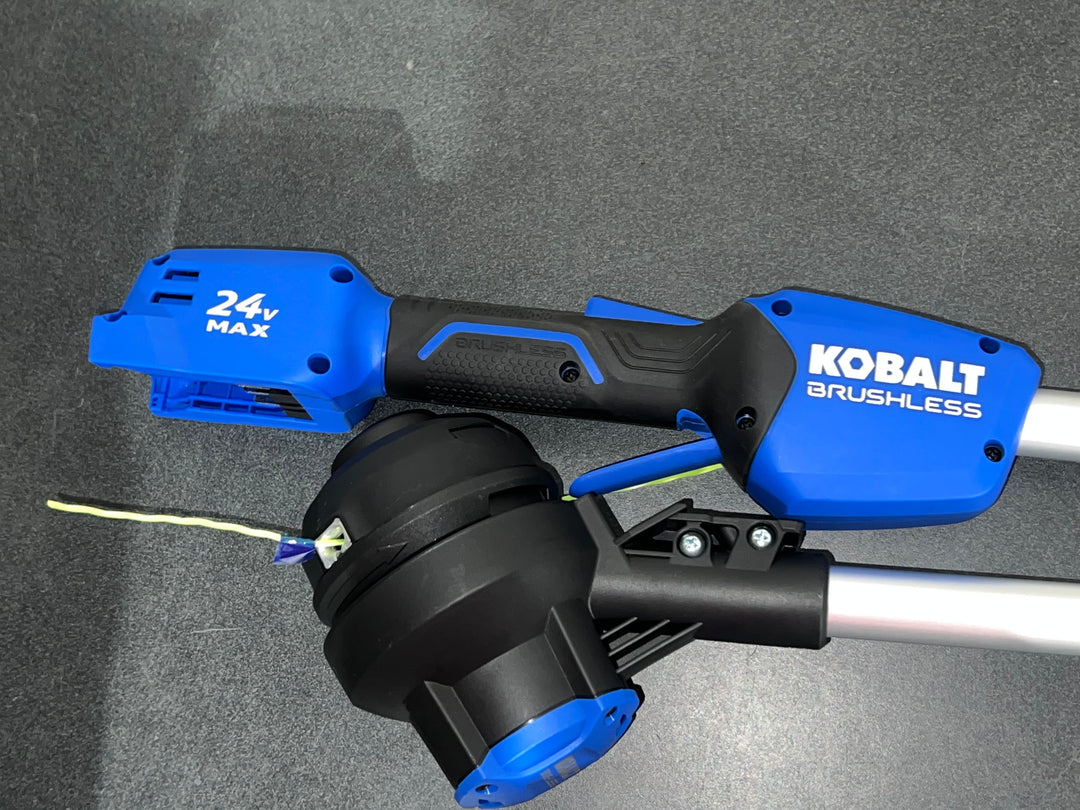 Kobalt 24-volt Cordless Battery String Trimmer and Leaf Blower and 4 Ah (open box)