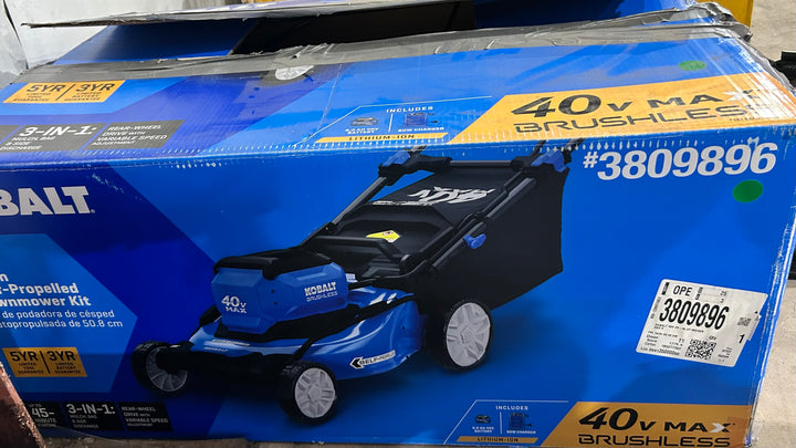 Kobalt Gen4 40-volt, 20-in Self Propelled Battery Walk Mower with (1) 6 Ah Battery and Charger Included (ob)