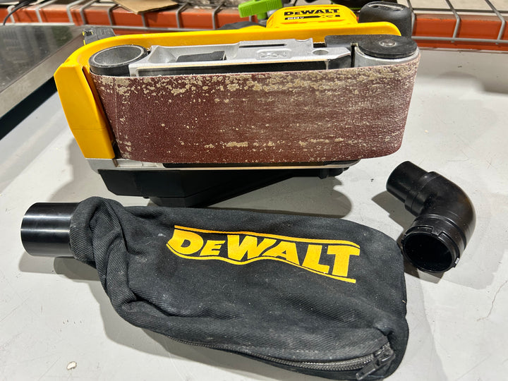 DEWALT XR 20-Volt Brushless Variable Speed Belt Cordless Sander with Dust Management (used)