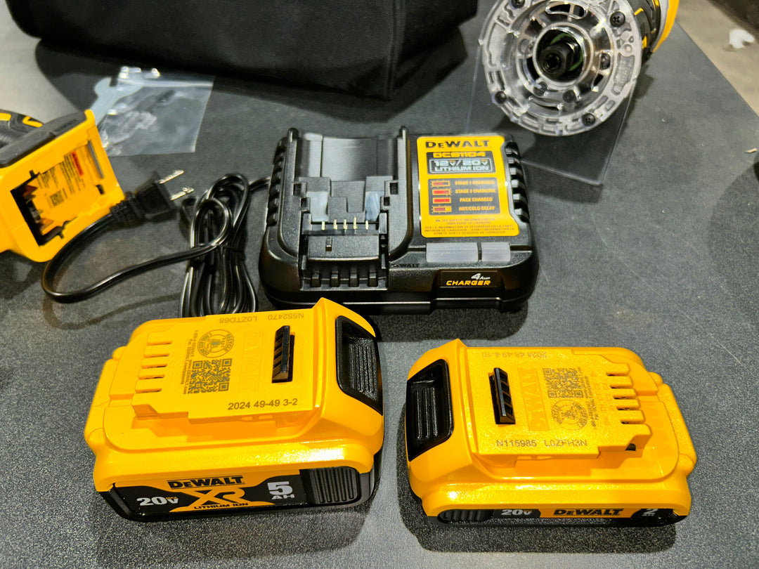 DEWALT 20V MAX XR 3-Tool Brushless Woodworking Power Tool Combo Kit with Soft Case (2-Batteries and Charger Included) (used)