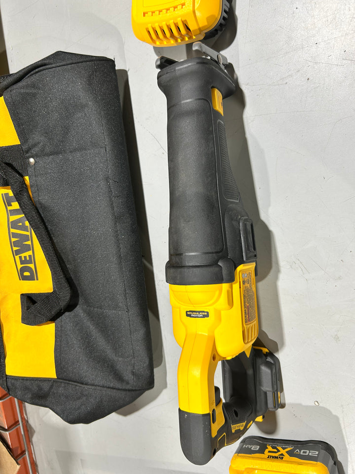 DEWALT XR 20-volt Max Variable Speed Brushless Cordless Reciprocating Saw ( Battery Included and Charger Included ) (used)