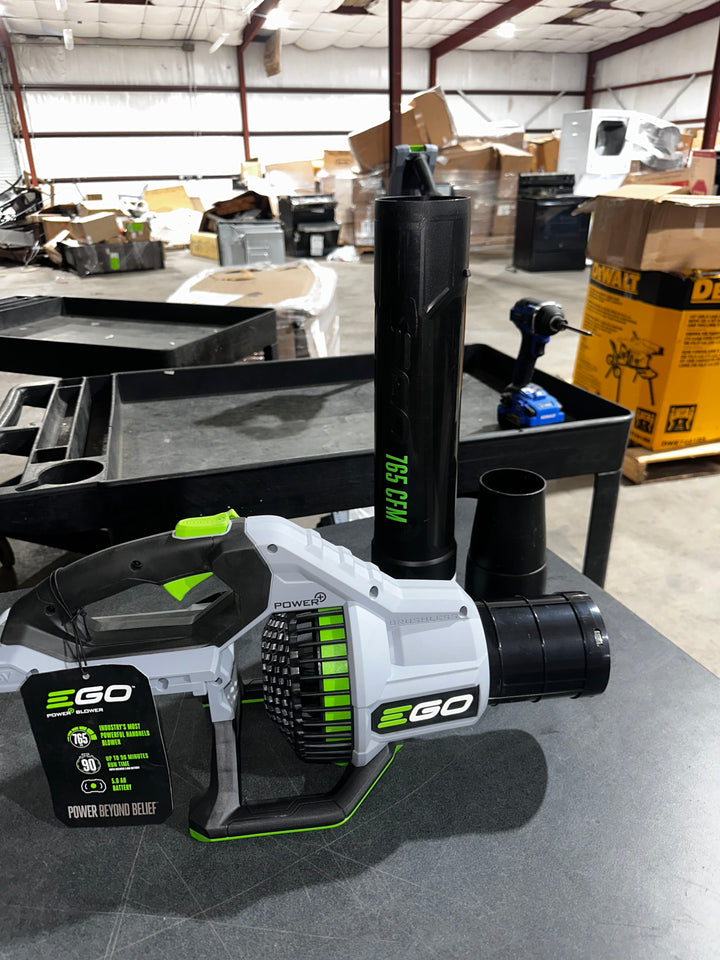 Soplador de hojas portátil a batería EGO POWER+ de 56 voltios, 765 CFM y 200 MPH. Batería no incluida. Cargador no incluido (HERRAMIENTA DESNUDA).