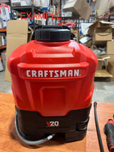 CRAFTSMAN 4-Gallon 20-volt Battery Operated Plastic Backpack Sprayer Battery and Charger Included (used)