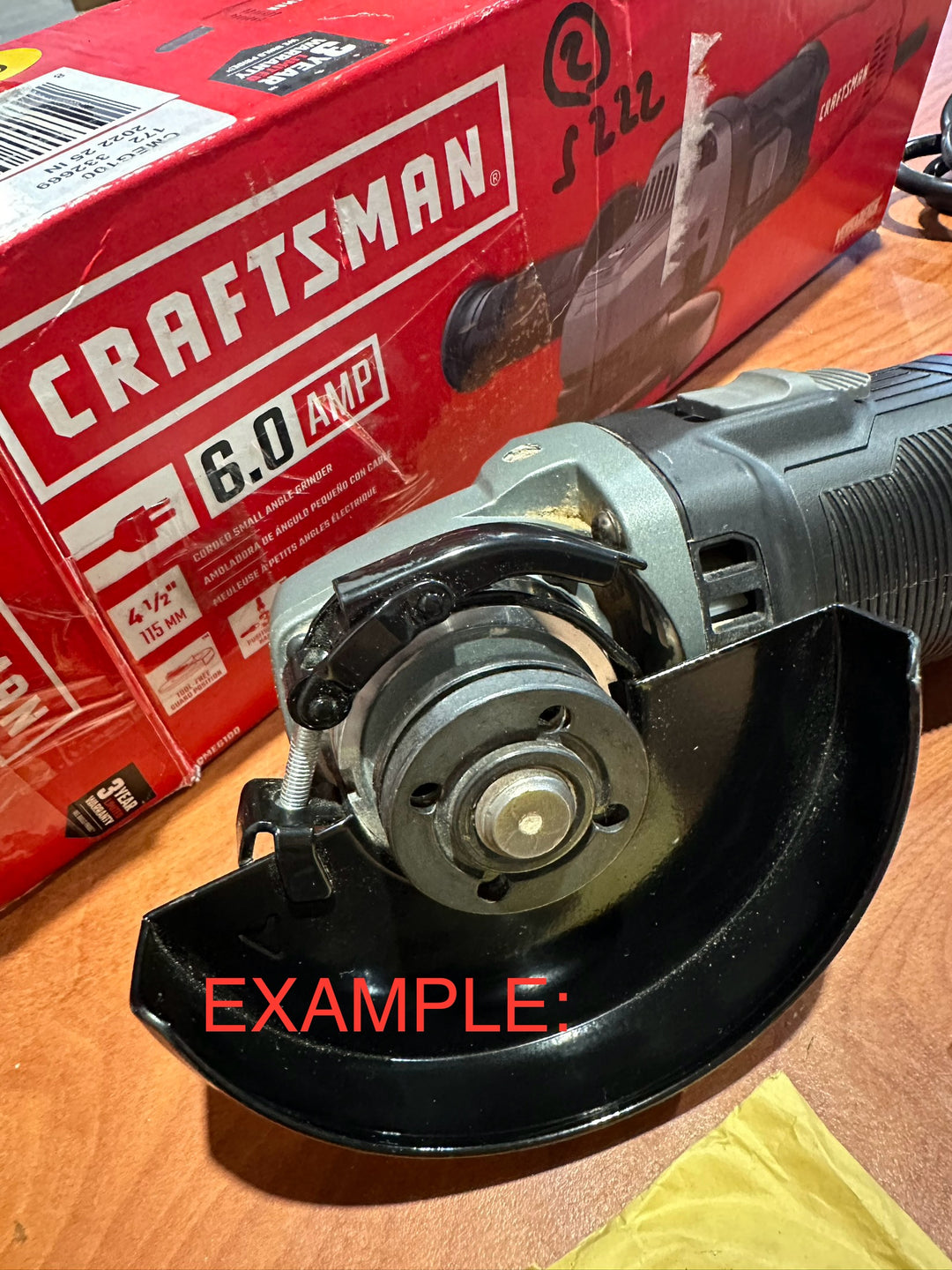 CRAFTSMAN 4.5-in 6 Amps Sliding Switch Corded Angle Grinder (Battery and Charger Not Included) (used)