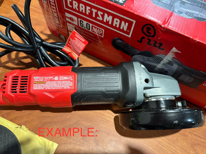 CRAFTSMAN 4.5-in 6 Amps Sliding Switch Corded Angle Grinder (Battery and Charger Not Included) (used)