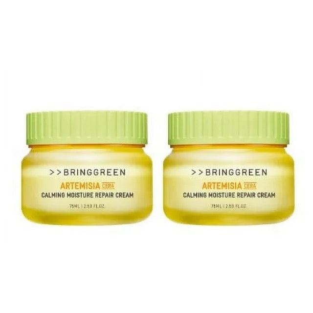 BRINGGREEN Artemisia Cera Calming Moisture Repair Cream, 2.53 fl oz, 2-pack