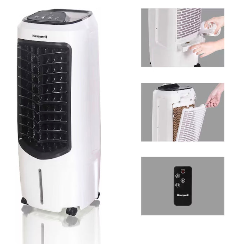 Honeywell 194-CFM 3-Speed Indoor Portable Evaporative Cooler for 100-sq ft (Motor Included) (OPEN BOX)