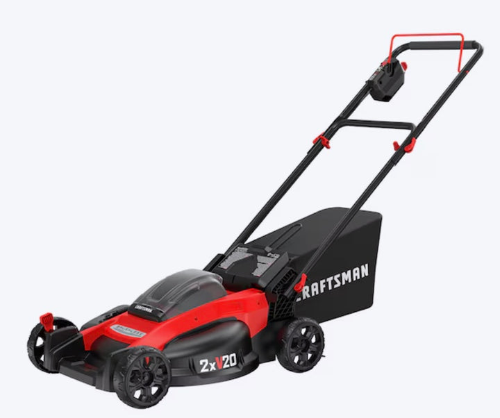 CRAFTSMAN V20 20-volt, 20-in Push Battery Walk Mower with (2) 5 Ah Battery Included (USED)