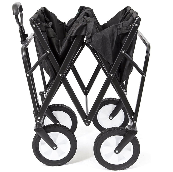 Mac Sports Collapsible Folding Outdoor Utility Wagon, Black (open box)
