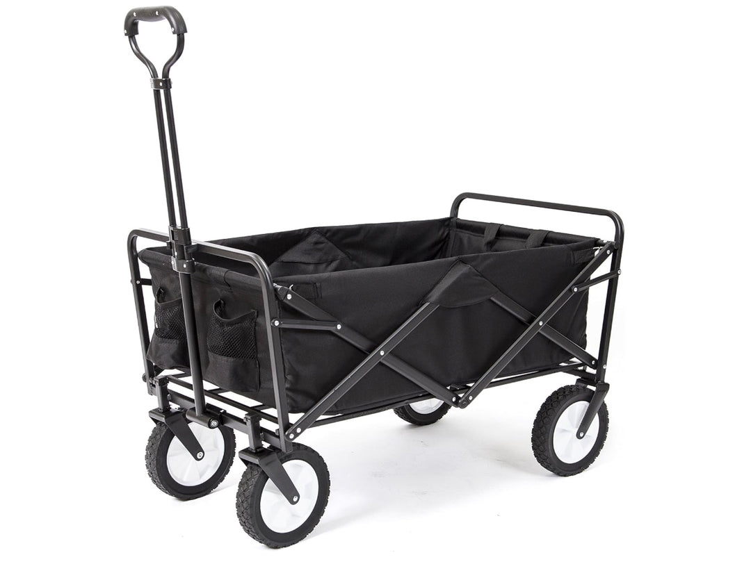 Mac Sports Collapsible Folding Outdoor Utility Wagon, Black (open box)