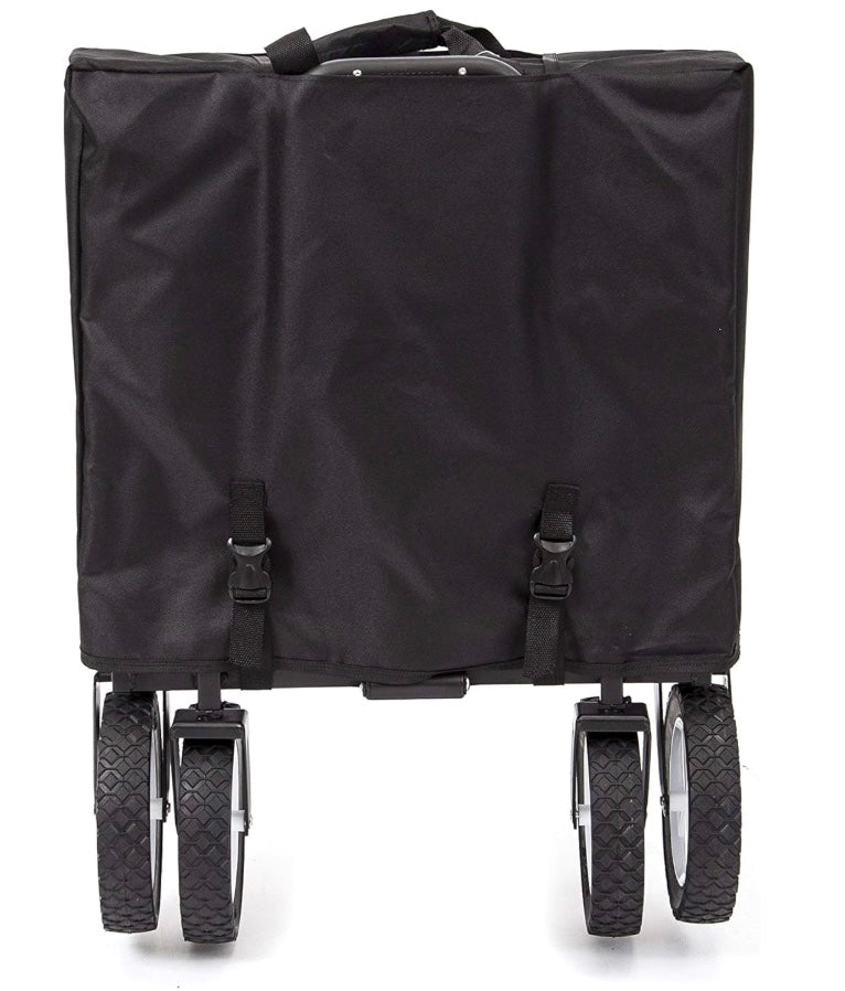 Mac Sports Collapsible Folding Outdoor Utility Wagon, Black (open box)