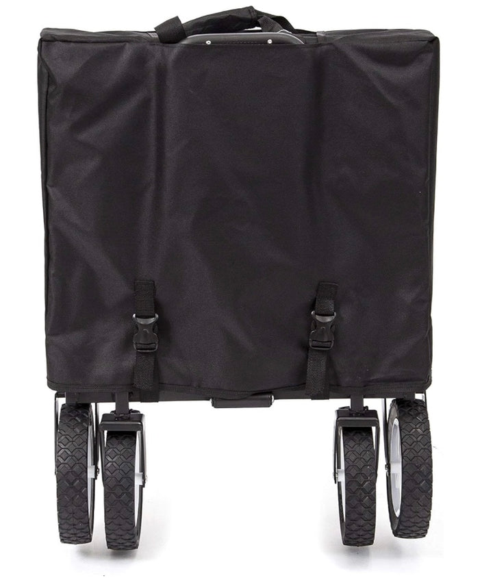 Mac Sports Collapsible Folding Outdoor Utility Wagon, Black (open box)