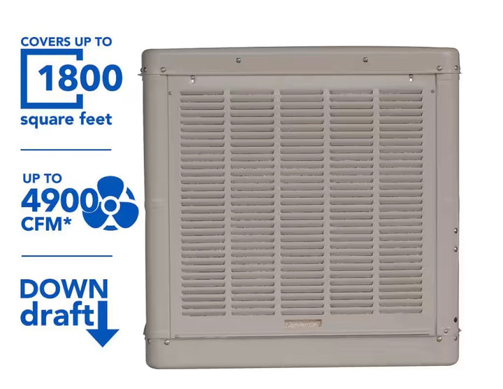 4900 CFM Down-Draft Roof Evaporative Cooler for 1800 sq. ft. (Motor Not Included) (Used)