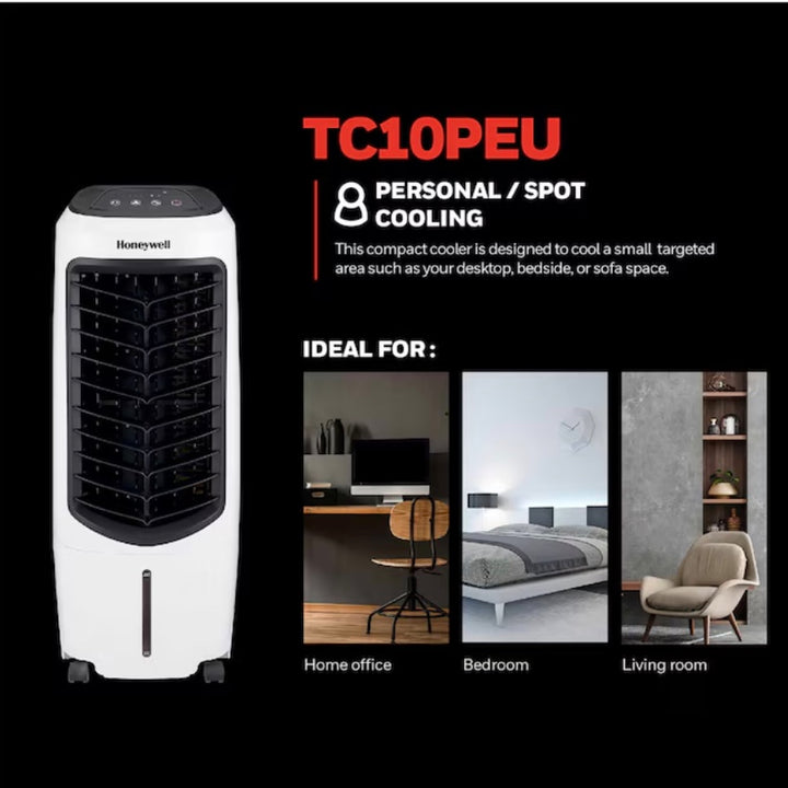 Honeywell 194-CFM 3-Speed Indoor Portable Evaporative Cooler for 100-sq ft (Motor Included) (OPEN BOX)