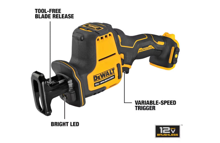 DEWALT XTREME 12-volt Max Variable Speed Brushless Cordless Reciprocating Saw (open box) (bare tool)