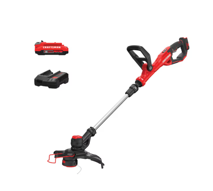 CRAFTSMAN V20 20-volt Max 13-in Straight Shaft Battery String Trimmer 2 Ah (Battery and Charger Included) (Open Box)