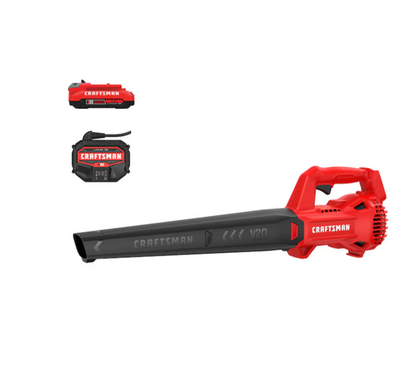 CRAFTSMAN V20 20-volt Max 200-CFM 90-MPH Battery Handheld Leaf Blower 2 Ah (Battery and Charger Included) (Open Box)