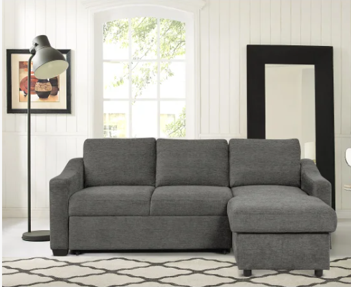 Coddle Aria Fabric Sleeper Sofa with Chaise