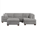 Miles Fabric Sectional with Ottoman