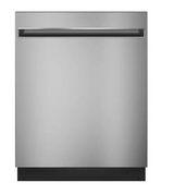 GE 24 in. Smart Built-In Tall Tub Top Control Stainless Steel Dishwasher w/Stainless Interior Door