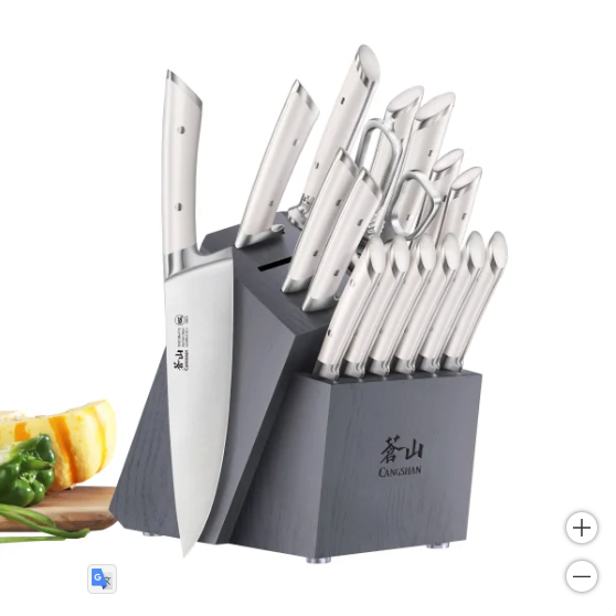 Cangshan Olympus Series Forged German Steel 17-Piece Knife Block Set