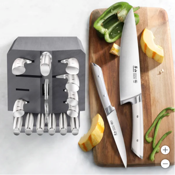 Cangshan Olympus Series Forged German Steel 17-Piece Knife Block Set