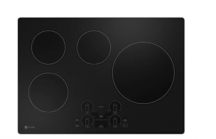 GE Profile 30-in 4 Burners Black Smart Induction Cooktop