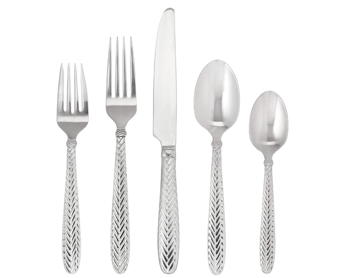 Wallace Reins 18/10 Stainless Steel Flatware Set, 20-Piece, Service for 4