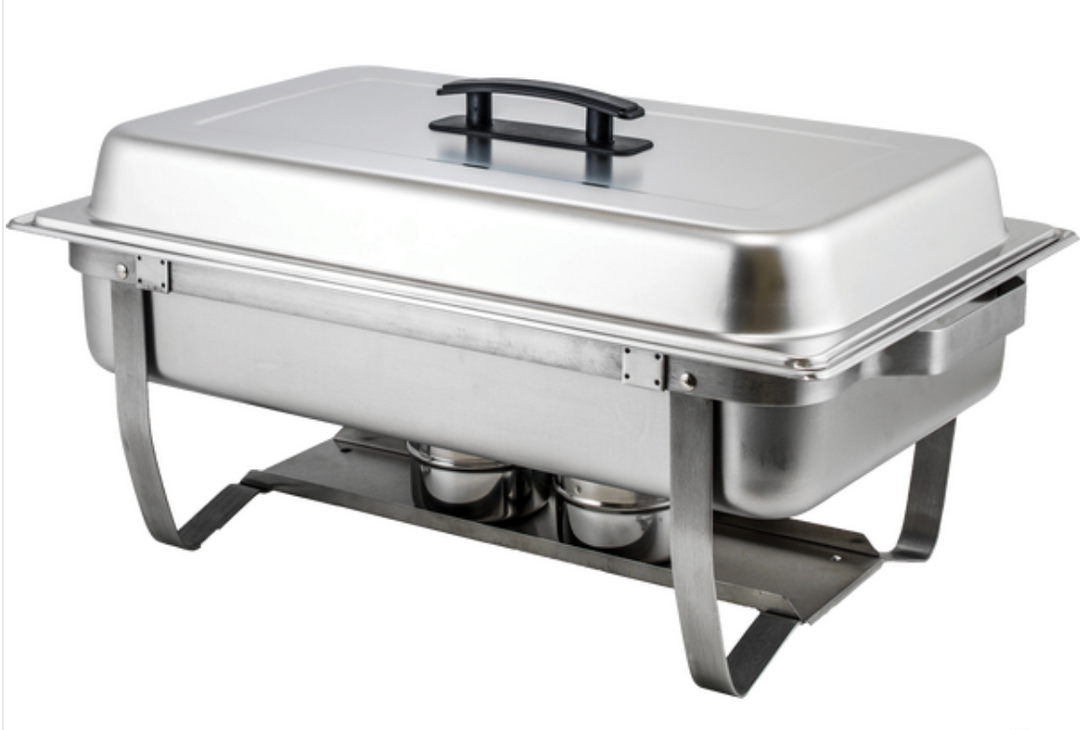 Winco 8 Quart Chafer with Folding Frame, Stainless Steel (open box)