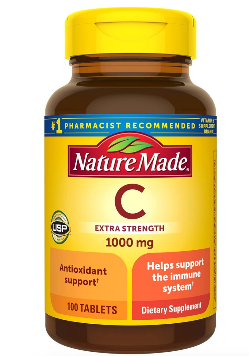 Nature Made Extra Strength Vitamin C 1000 mg, Dietary Supplement for Immune Support, 365 Tablets (new)