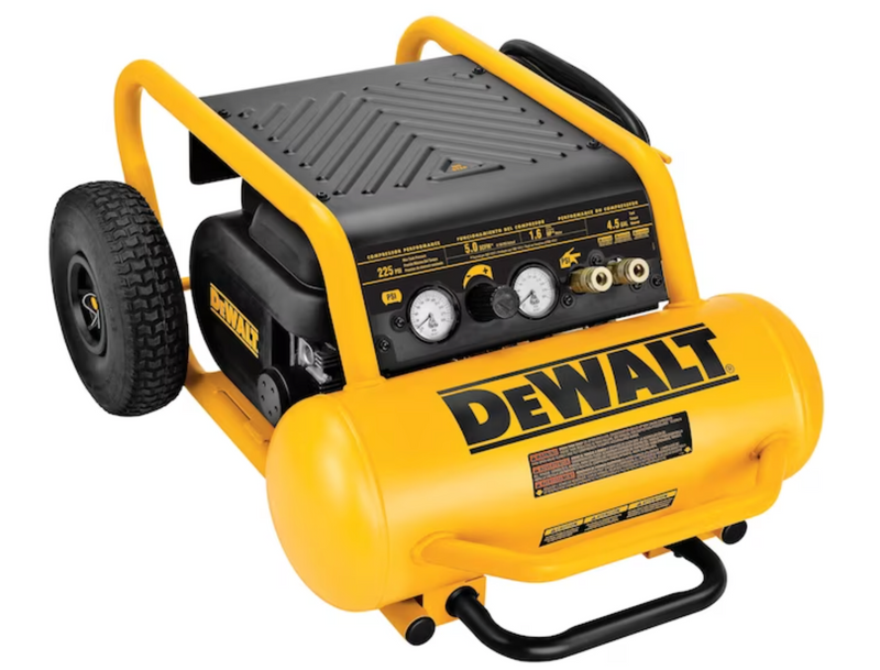 DEWALT 4.5-Gallon Portable Electric 225 PSI Horizontal Air Compressor (open box)