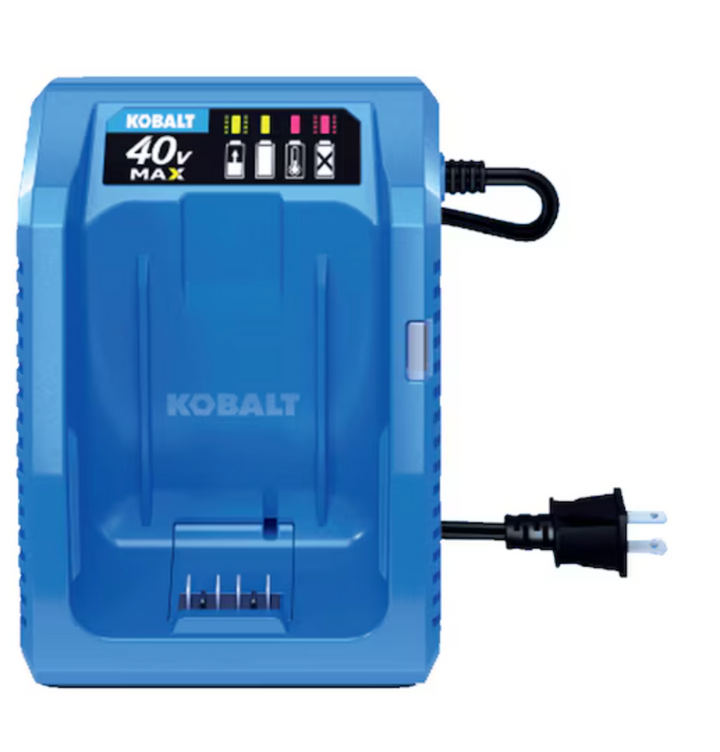 Cargador de batería Kobalt de 40 voltios (caja abierta)
