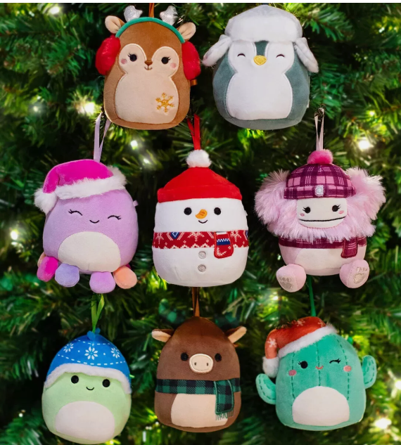 Squishmallows 4-inch Ornament Plush 8-Pack (new)