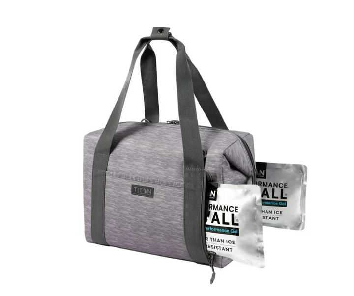 Titan Insulated Carry All Converts Duffel to Tote Gray 6 Hrs Cold 1.5 Hrs Hot (new)