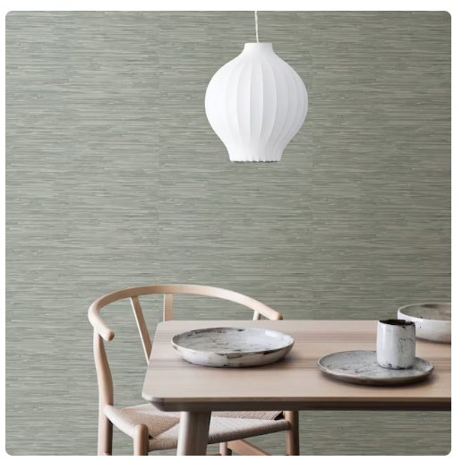 allen + roth 30.75-sq ft Green Vinyl Abstract Self-adhesive Peel and Stick Wallpaper (open box)