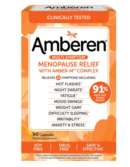 Amberen Multi-Symptom Menopause Relief, 90 Capsules (new)