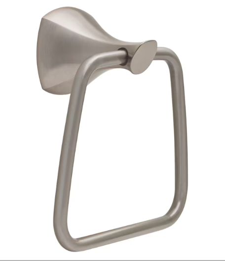 Delta Sandover SpotShield Brushed Nickel Wall mount Single Towel Ring (NEW)