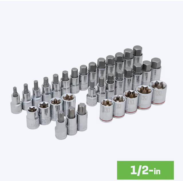 Kobalt 153 -Piece 1/2-in 3/8-in 1/4-in Drive Set Hex/Phillips/Slotted/Square/Torx/TR Torx Bit Driver Socket Set (new)