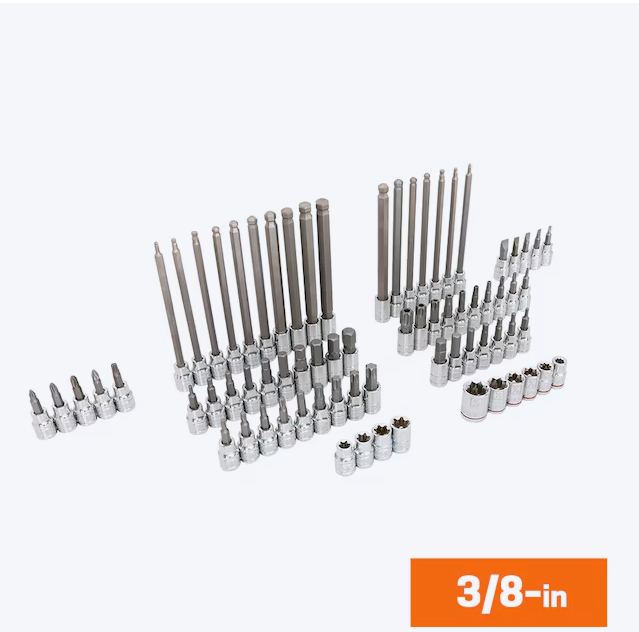 Kobalt 153 -Piece 1/2-in 3/8-in 1/4-in Drive Set Hex/Phillips/Slotted/Square/Torx/TR Torx Bit Driver Socket Set (new)